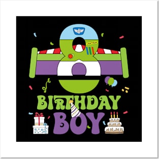 8th Birthday Boy Polical funny B-day Gift For Boys Kids Posters and Art